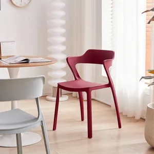 アームレスプラスチック椅子プラスチックガーデンスツールプラスチック積み重ね可能な椅子キッチンチェア