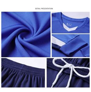 长袖足球定制训练蓝色衬衫夹克儿童守门员套装可定制批发热身球衣 - Product Image 6