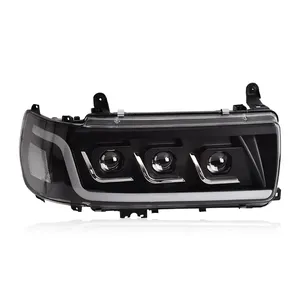 Kit de modernisation de phares pour <span class=keywords><strong>Toyota</strong></span> Land Cruiser LC80 1990-2002, ensemble de phares LED DRL avec lentille de projecteur et accessoires dynamiques - Product Image 5