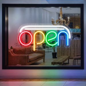 Hanging Open Neon Sign for Business Open Neon LED Sign <b>Letters</b> for Offline Store Decorative Light - Product Image 3