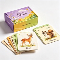 Jeu de cartes mémoire personnalisé en papier mat, design personnalisé, haute qualité, cartes flash éducatives pour enfants