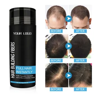 Bestseller OEM Haar faser spray Für die Haarpflege Verdickung Verlust faser pulver Organische Topik Haar faser