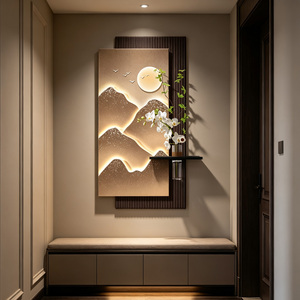 Venta de Fábrica: Lámpara Decorativa Luminosa de Lujo con Relieve <span class=keywords><strong>3D</strong></span> Texturizado de Piedra Arenisca, Pintura Decorativa para Pared, Decoración para Hogar y Hotel - Product Image 3
