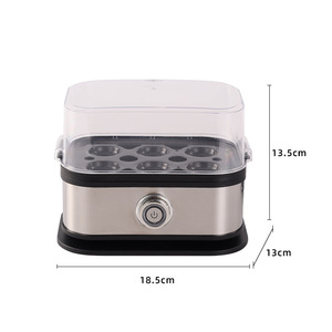 Stainless Steel Egg Cooker Single Layer 1 7 Eggs <b>Electric</b> <b>Steamer</b> Kitchen Breakfast Maker Multifunctional Simple Operate - Product Image 3