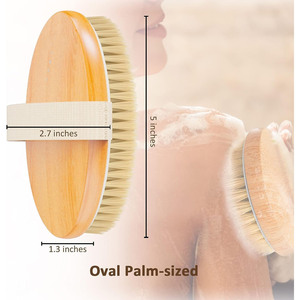 Brosse corporelle SPA en poils naturels pour peaux humides et sèches, masseur de bain doux pour usage domestique - Product Image 3