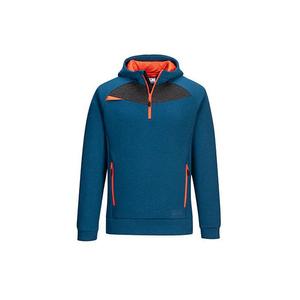 PORTWEST - DX467MBRM DX4 Quarter zip HOODIE Metro Blue-EAN 5036108387618 WORK HOODIES - Product Image 1