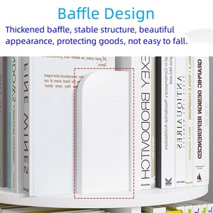 Bán buôn hộ gia đình tùy chỉnh mật độ cao tủ sách hiện đại <span class=keywords><strong>5</strong></span> tầng 360 xoay kệ sách - Product Image 2