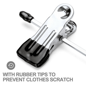 Cintres en métal ajustables pour pantalons, jupes et pantalons avec pinces - Product Image 4