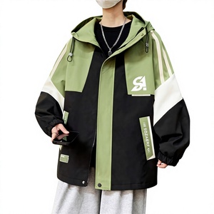 Nouvelles vestes d'automne <span class=keywords><strong>pour</strong></span> adolescents, vestes à capuche amples et tendance, coupe-vent à motifs <span class=keywords><strong>pour</strong></span> les garçons du collège et les enfants plus âgés - Product Image 1