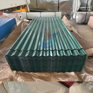 China Factory Outlets Color Coated Galvanized Corrugated Steel Sheets PPGI Metal Iron Steel Roofing Plate