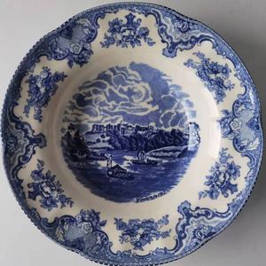 Factory Custom Cheap China Wholesale Blue Porcelain Dinner <b>Plates</b> - Product Image 6