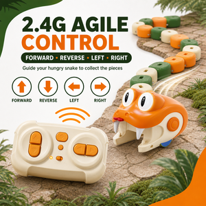 Jouet Serpent Magnétique Télécommandé avec Jeu de Combat Amusant, Serpent Affamé, Cadeaux, Jouet Serpent Électrique Télécommandé qui se Mange Soi-même pour Enfants - Product Image 3