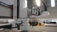 Máquina de Grabado de Cabezal Oscilante de 4 Ejes de 1300*2500*500 mm, Máquina de Corte de Madera MDF Profesional M-Shine JINAN CNC