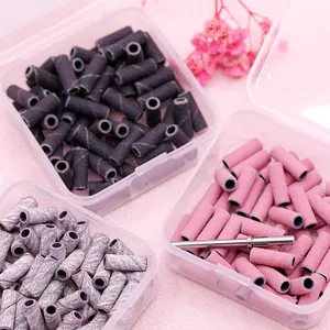 Factory Wholesale Sanding Bands Mandrel Bit Custom 100PCS 500PCS 3.1MM Pink Small Nail Drill Sanding Bands