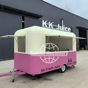 Carrito de Comida Rápida para Venta de Papas Fritas, BBQ, Helados y Otros Aperitivos, con Construcción de Acero Inoxidable Resistente a la Oxidación - Product Image 1