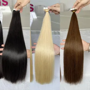 Double Drawn Tape ins Extensions 100human Hair Seamless Invisible Indian Raw Cuticle Aligned Tape In Human Hair Extensions