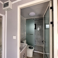 Maison préfabriquée facile à assembler Afrique Maroc Maison préfabriquée à faible coût Capsule 30 pieds avec toilettes et salon