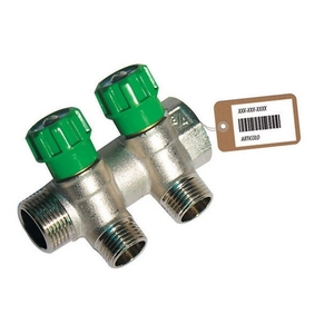 Collettore Lineare con Rubinetti di Chiusura a 2 Vie 3/4 X 1/2 per Valvole di Riempimento - Product Image 1