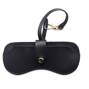 Korean style minimalist leather eyeglass case, portable sunglasses holder, storage bag for <b>reading</b> <b>glasses</b> and prescription - Product Image 5