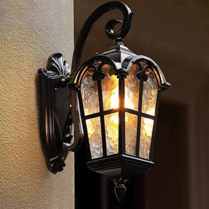 Lampe murale d'extérieur carrée à LED, diffuseur en verre trempé, angle de faisceau de 20 degrés, étanche, 110-240V, pour jardin, patio, entrée - Product Image 1
