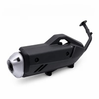 Commandes personnalisées uniquement, non disponibles pour l'achat direct. Silencieux noir avec revêtement haute température et catalyseur intégré.
