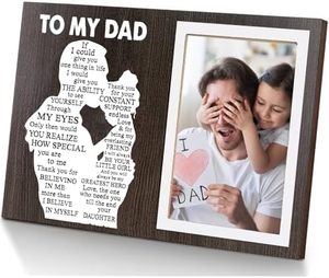 Ngày của Cha Cha quà tặng hình ảnh khung từ con gái, khung ảnh bằng gỗ Cảm ơn bạn cha món quà phù hợp cho sinh nhật Giáng sinh - Product Image 1