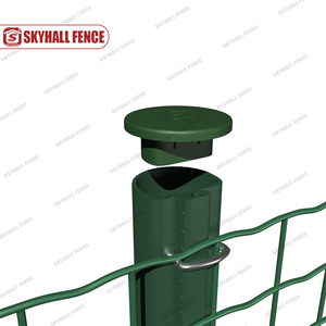 Valla europea con revestimiento de PVC Malla metálica holandesa para construcción de vías férreas y carreteras Cercado duradero Enrejado y puertas - Product Image 5