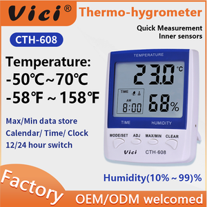 Termômetro Higrômetro Digital CTH-608 para Laboratório e Hospital - Product Image 2