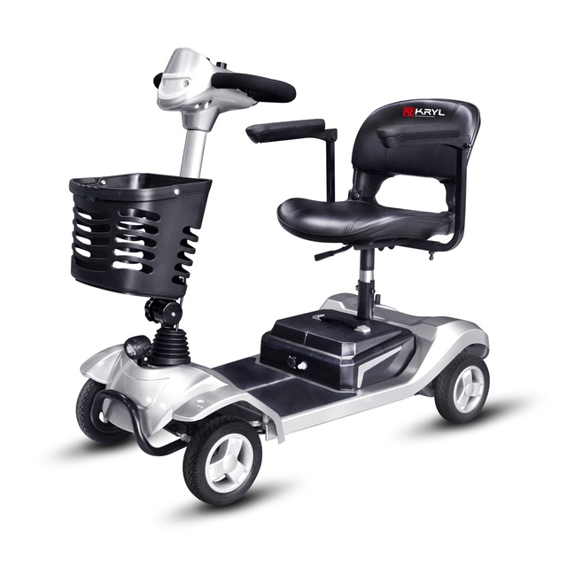 KRYL Travel 4 Wheels Elderly Electric Scooter Disabled Handicapped Folding Mobility Scooter for Seniors Factory Supply Price