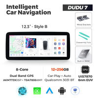 NaviFly DUDUAUTO 12,3 pulgadas más nuevo Android 2K pantalla navegación de coche para unidad principal Universal estéreo con juego de coche Android auto