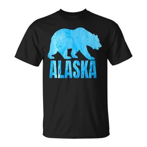 T-shirt unisexe Alaska Bear Ice Design, taille adulte moyenne - Product Image 1