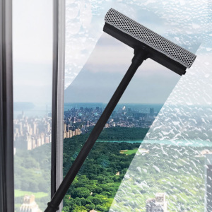 Herramienta de limpieza para el hogar, escobilla limpiaparabrisas de plástico con goma y esponja, escurridor de vidrio para limpieza - Product Image 3