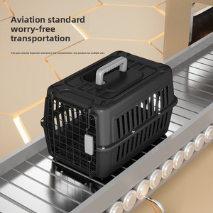 กล่องใส่สัตว์เลี้ยงแบบพกพาสำหรับแมวและสุนัข พร้อมพื้นที่สำหรับใช้ในรถยนต์และกิจกรรมกลางแจ้ง - Product Image 2