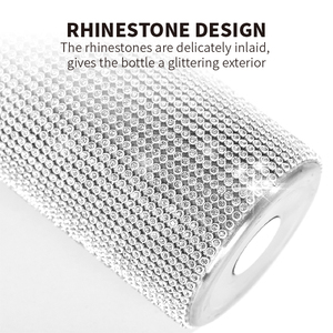 OEM Luxury Rhinestone Stainless Steel Water Bottle 350ml 500ml 600ml 750ml 1000ml Vacuum Insulated Double Wall Portable - Product Image 5