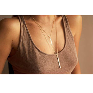 Collier multi-couches en or de haute qualité pour femmes, pendentif en forme de Y, nouvelle mode, nouveauté - Product Image 5
