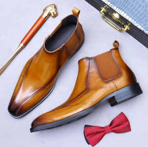 Chaussures habillées en cuir véritable de haute qualité pour hommes, imperméables, vente en gros pour la saison hivernale - Product Image 3