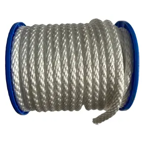 Fornecedores 8/12/32 fios corda trançada sólida corda de polipropileno para barco usado