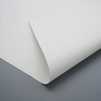 Rouleau de papier peint en vinyle PVC à texture tissu, revêtement mural imprimable artistique 280 g/m² pour la décoration de chambres, salons et bureaux