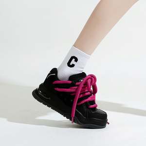 Women's Sporty Casual Walking <b>Shoes</b> Lace-Up Closure Breathable Lightweight Platform Autumn - Product Image 3