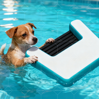 Rampe gonflable antidérapante pour chien pour un accès sûr et facile à l'eau pour la maison et la mer pour les piscines de bateaux, les lacs et les quais