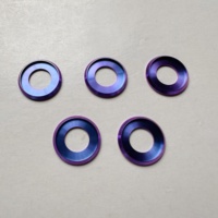 Ventes en gros de rondelles en alliage de titane Gr.5 Torx étoile hexagonale CNC M10 M12 M14 Grade 10.9/12.9 Haute résistance Bleu pour