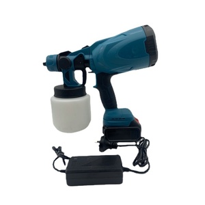 Pistolet pulvérisateur de peinture mural électrique silencieux à batterie lithium avec moteur tout en cuivre et buse de 1,8 mm, sans fil et portable - Product Image 1