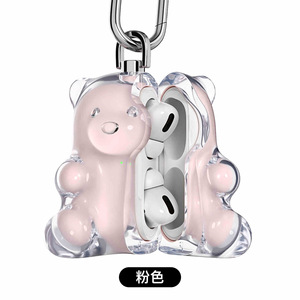 Casing <span class=keywords><strong>Earphone</strong></span> warna-warni karet keras beruang kecil desain kreatif 2025 untuk Airpodspro2/Airpods4 penutup pelindung - Product Image 6