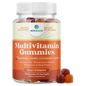 Gommes multi-vitamines OEM/ODM pour la santé des adultes Mélange de vitamine D A C E B12 Zinc et biotine pour l'énergie et l'immunité Gommes