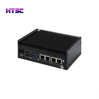 Contrôle industriel HTSC, 4 Go, Intel Celeron J6412, plusieurs ports d'extension, sans ventilateur, double port Gigabit