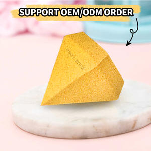 Fabbrica cinese di alta qualità colorato a forma di diamante scintillante scintillante in lattice senza trucco spugna per cosmetici per frullatore - Product Image 6