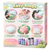 Nouveau kit de fabrication de jouets créatifs pour enfants, sûr et adapté aux débutants, 2 pièces, kit de fabrication de slime cristallin mignon à faire soi-même