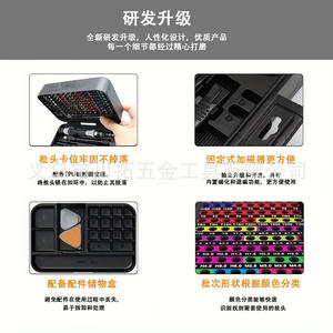 ชุดไขควงอเนกประสงค์ Chuanyu 115 ชิ้น พร้อมหัว Torx แม่เหล็ก ด้ามจับกันลื่น สำหรับซ่อมอุปกรณ์อิเล็กทรอนิกส์ - Product Image 3