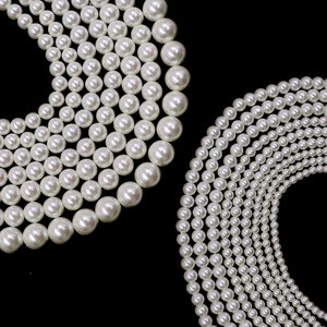 Perles <span class=keywords><strong>en</strong></span> verre cristal colorées, gris clair, blanc, rose, <span class=keywords><strong>en</strong></span> vrac, pour la fabrication <span class=keywords><strong>de</strong></span> bijoux et bracelets - Product Image 1