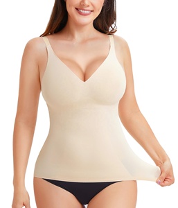Femmes de haute qualité lisse col en V Shaper Camisole meilleur gilet de Compression contrôle du ventre Shaper <span class=keywords><strong>haut</strong></span> enveloppement taille moulante shapewear - Product Image 3